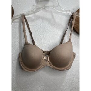 Victoria's Secret Body By Victoria Bra 34C Tan Lined Demi Neutral